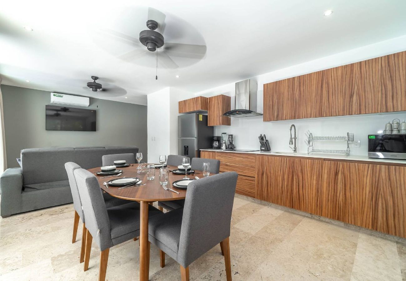 Apartamento en Tulum - Parques Zama 104 T1